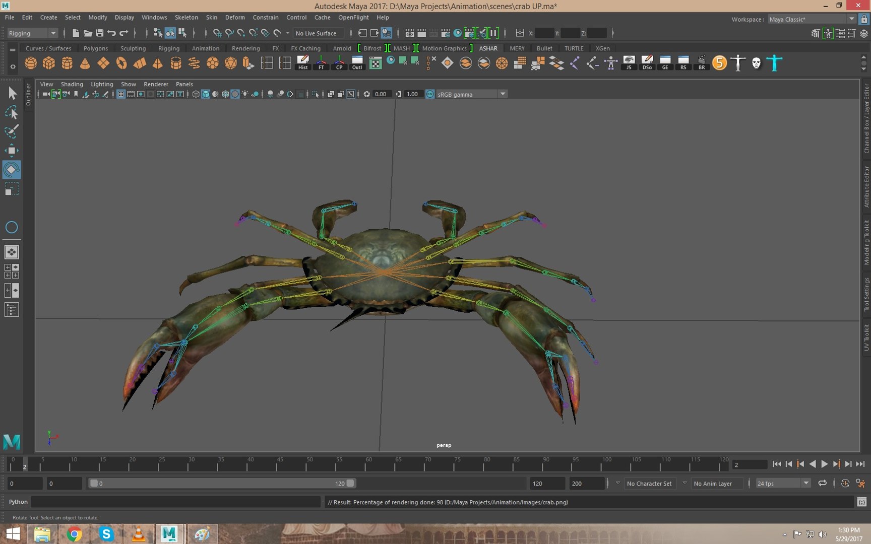 3D Rigged Crab - TurboSquid 1163899
