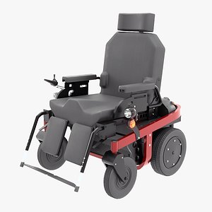 Modern Electric Wheelchair - Low Poly PBR Game Ready