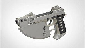 3D model Modified Beretta 92FS from the movie Blade 2 2002 3d print model