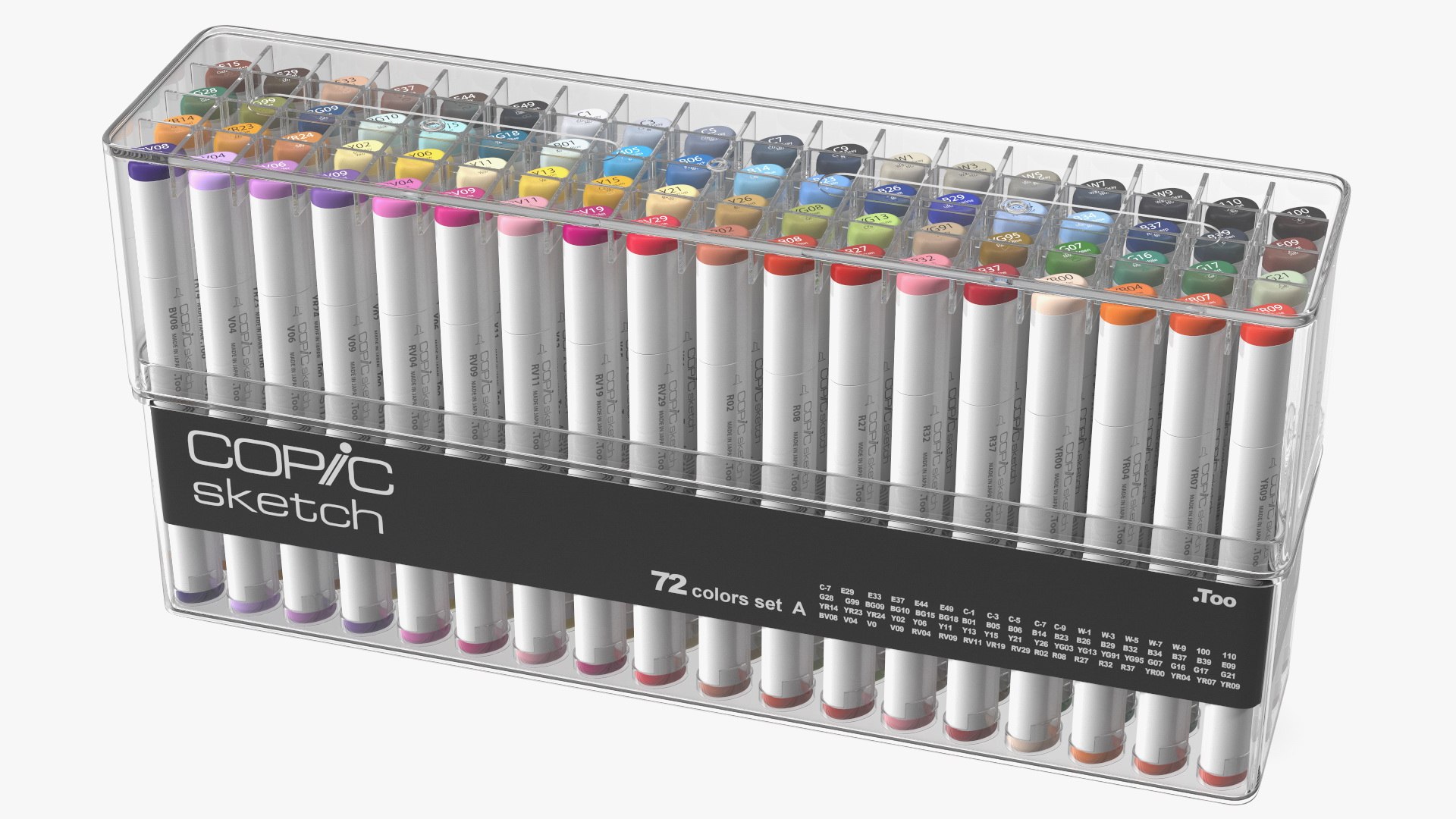 Sketch Marker 72 Pack 3D model preview