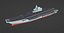 Tipo 001 Portaerei cinese Liaoning Modello 3D low poly Modello 3D