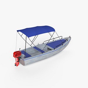 motor boat 3D model