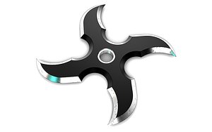 3D model shuriken ninja