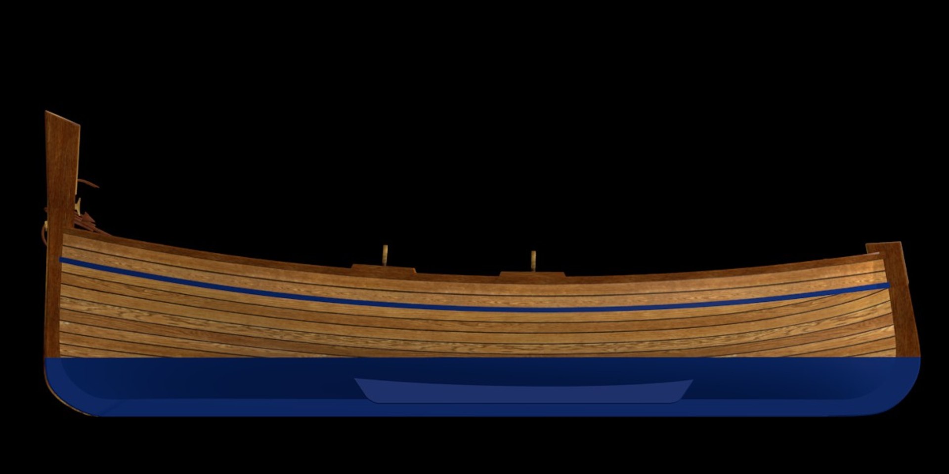 Fishing rowing boat spanish model TurboSquid 1319306