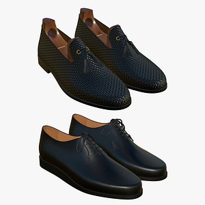 3D Leather Shoes Realistic V1