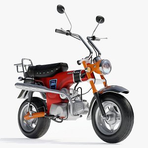 3d model 1969 honda dax minibike