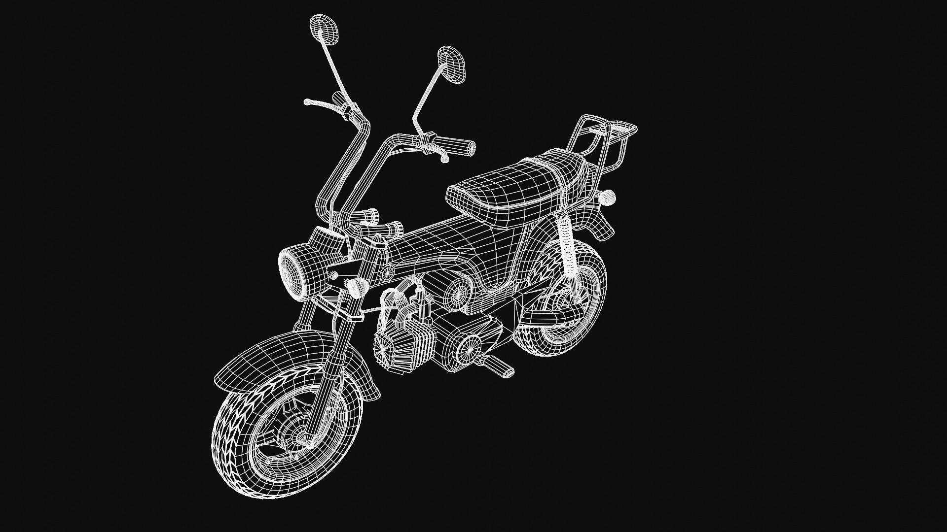 3d Model 1969 Honda Dax Minibike