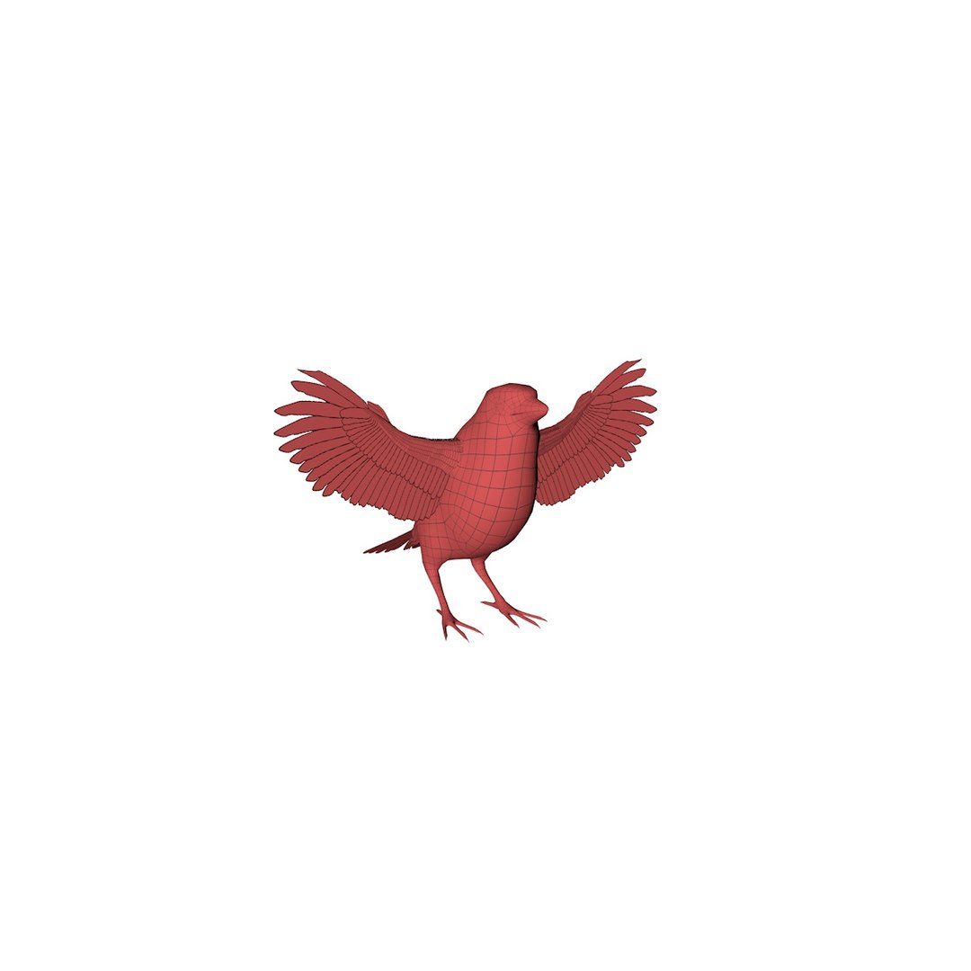 3D Mesh Sparrow Model - TurboSquid 1665364