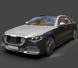 Mercedes-Benz S-Class Maybach Flagship - Hyper-Detailed 3D Vehicle Asset