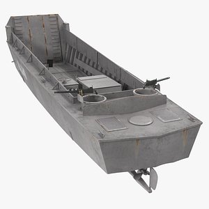 lcvp higgins boat rusty 3D model