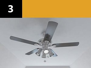 3d ceiling fan 3