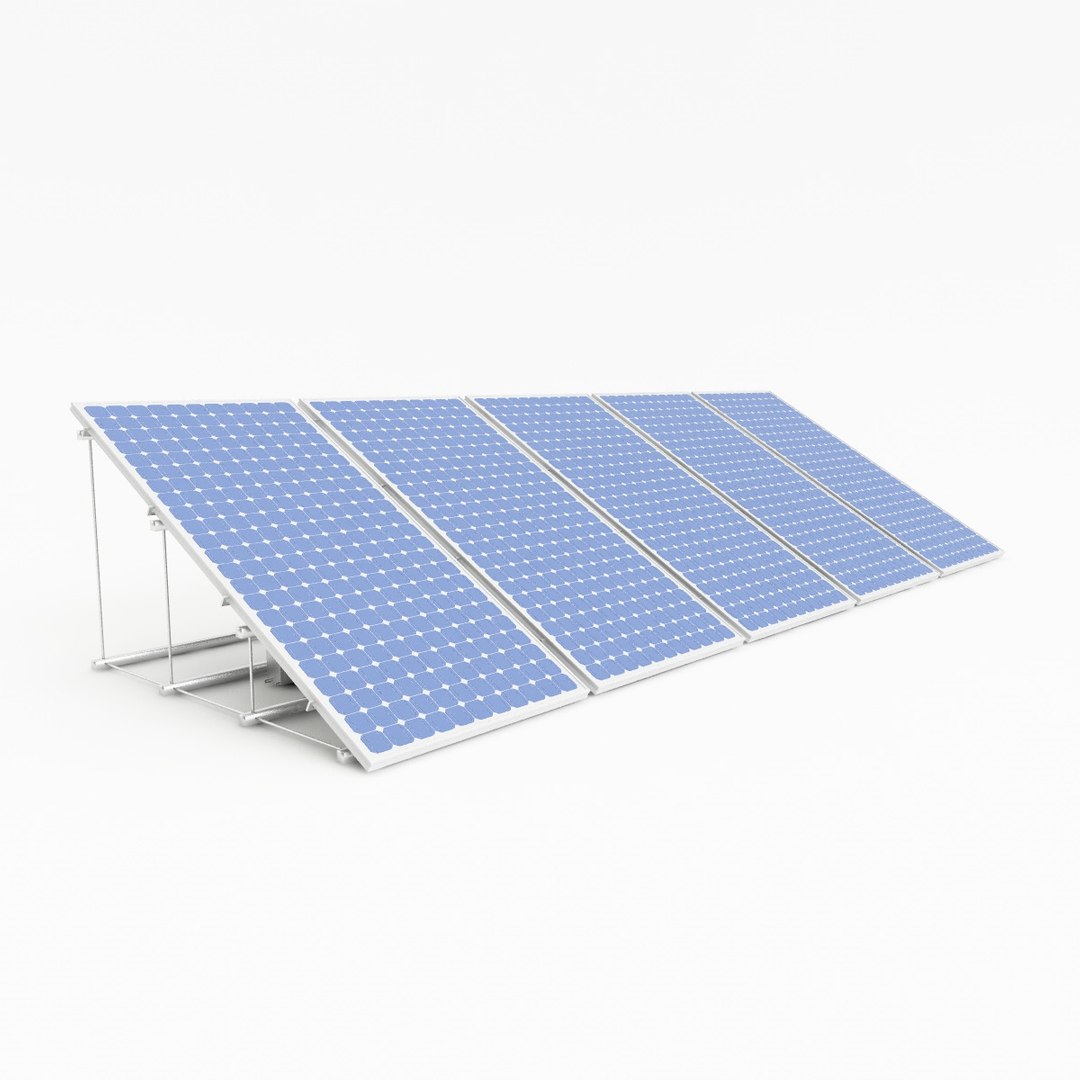 Solar Panel Set 3d Model