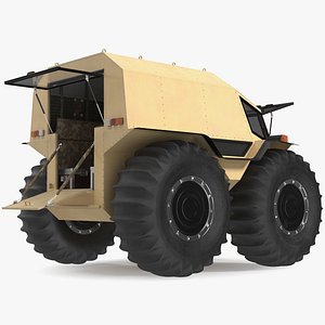 Amphibious ATV Rigged for Cinema 4D