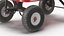 Modèle 3D de chariot de jardin en acier rouge