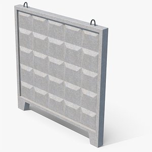 3D Concrete Wall