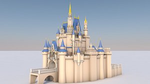 3D cinderella castle la model