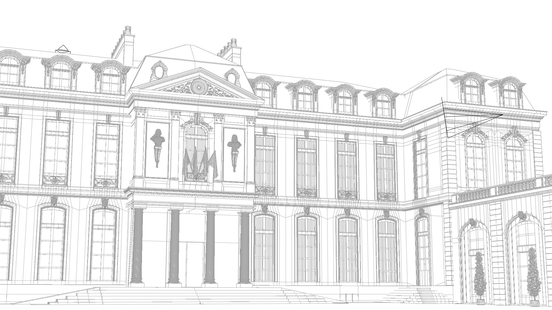 Elysee Palace 3D Model TurboSquid 1871342