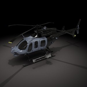 bell military helicopter 3d model