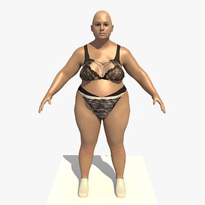 Rigged European Fat Woman Clothed (Karen)