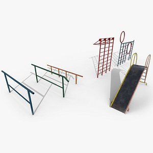 3D Old Playground Props Set vol.4