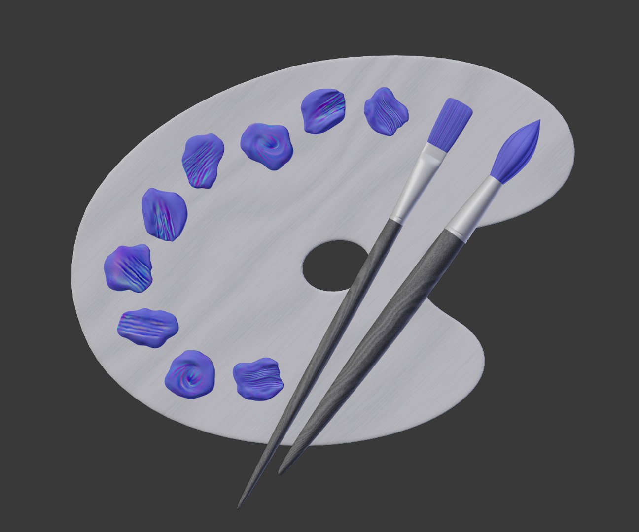 Artist Painting 3D Model TurboSquid 1394678