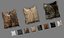 Collection de 38 coussins en fourrure