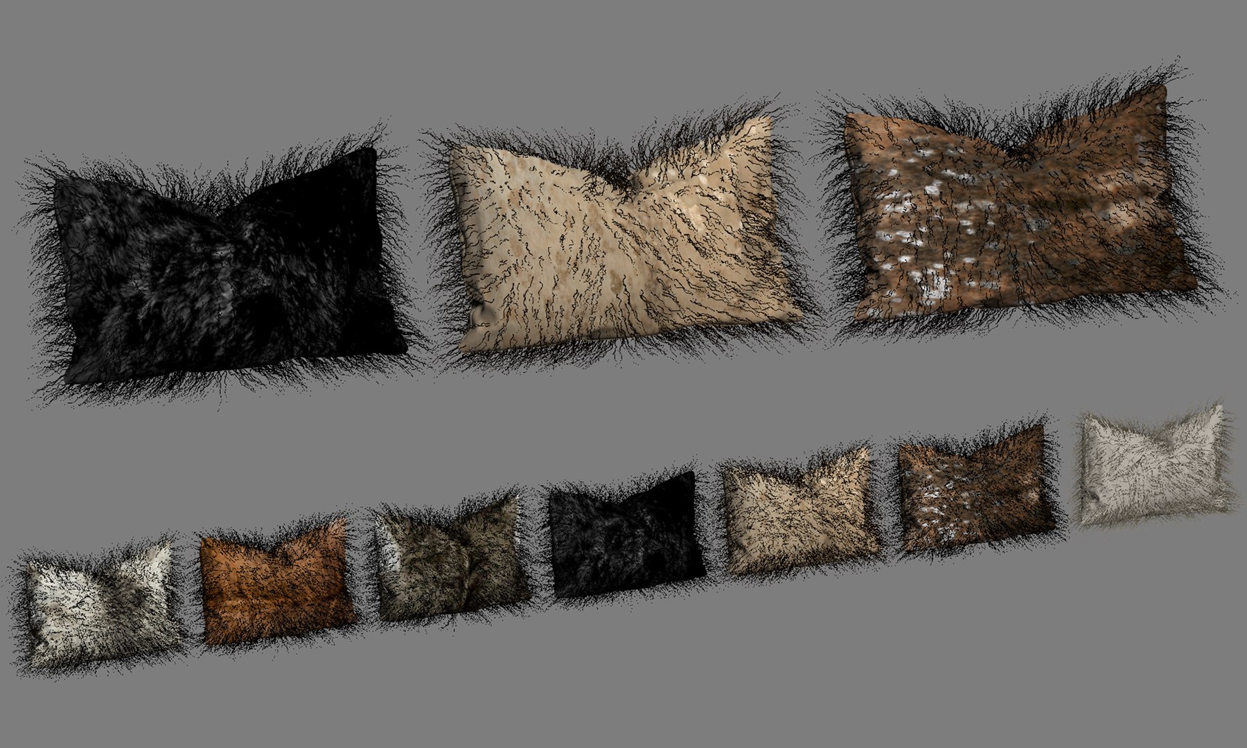 3D Collection of 38 fur pillows model https://p.turbosquid.com/ts-thumb/eD/cpflQT/zE/3_20/jpg/1666127273/1920x1080/fit_q87/b57ea5c94c48c21e10abc9cc9790520a36347793/3_20.jpg