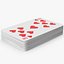 Playing Cards Stack 3D model