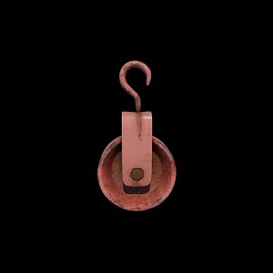 Old pulley 3D model 3D