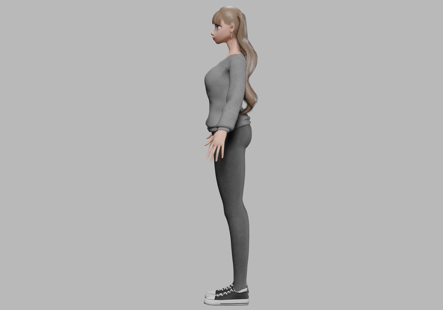 3D Model Cool Pretty Girl V25269 - TurboSquid 2263306