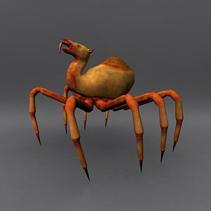 3d horror camel spider model