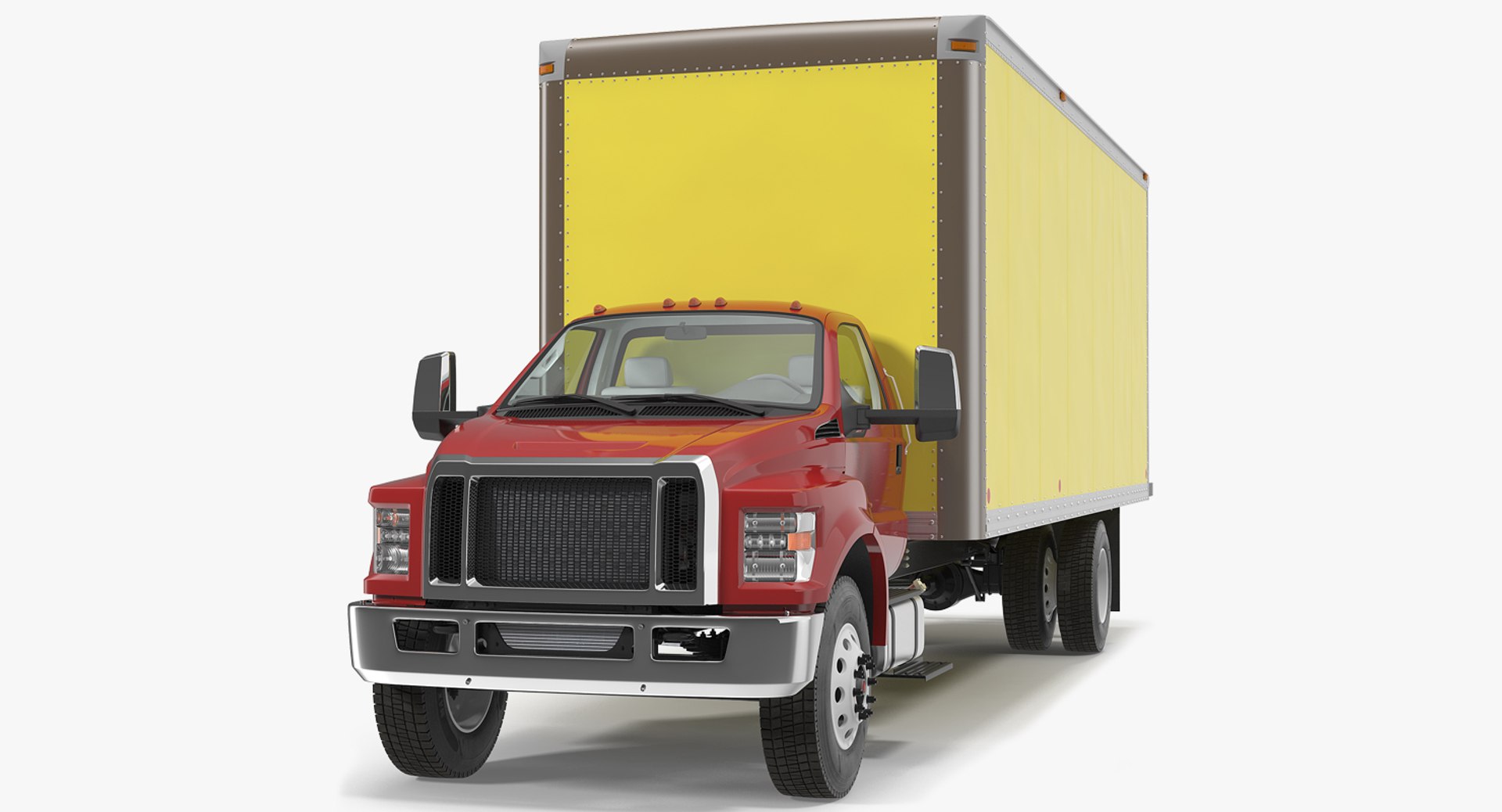 Box Truck Generic Simple Interior 3D model preview
