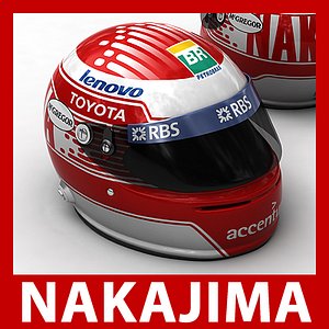 Helmet F1 2009 Kazuki Nakajima