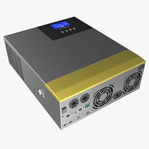 Solar Inverter Charger 3D model