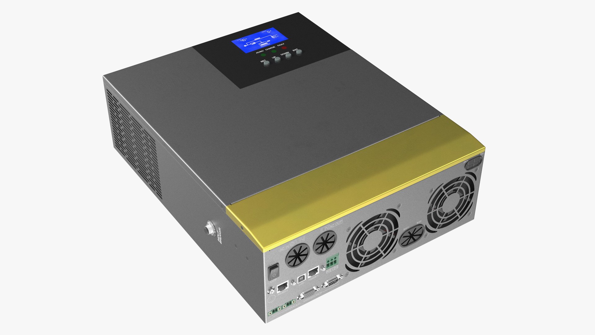 Solar Inverter Charger 3D model preview
