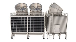 Industrial Cooling Tower 3D model