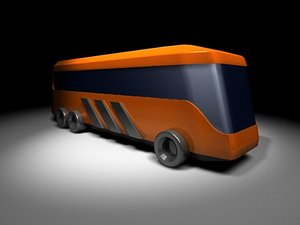 3d city touring bus