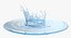 water crown splash 3D model