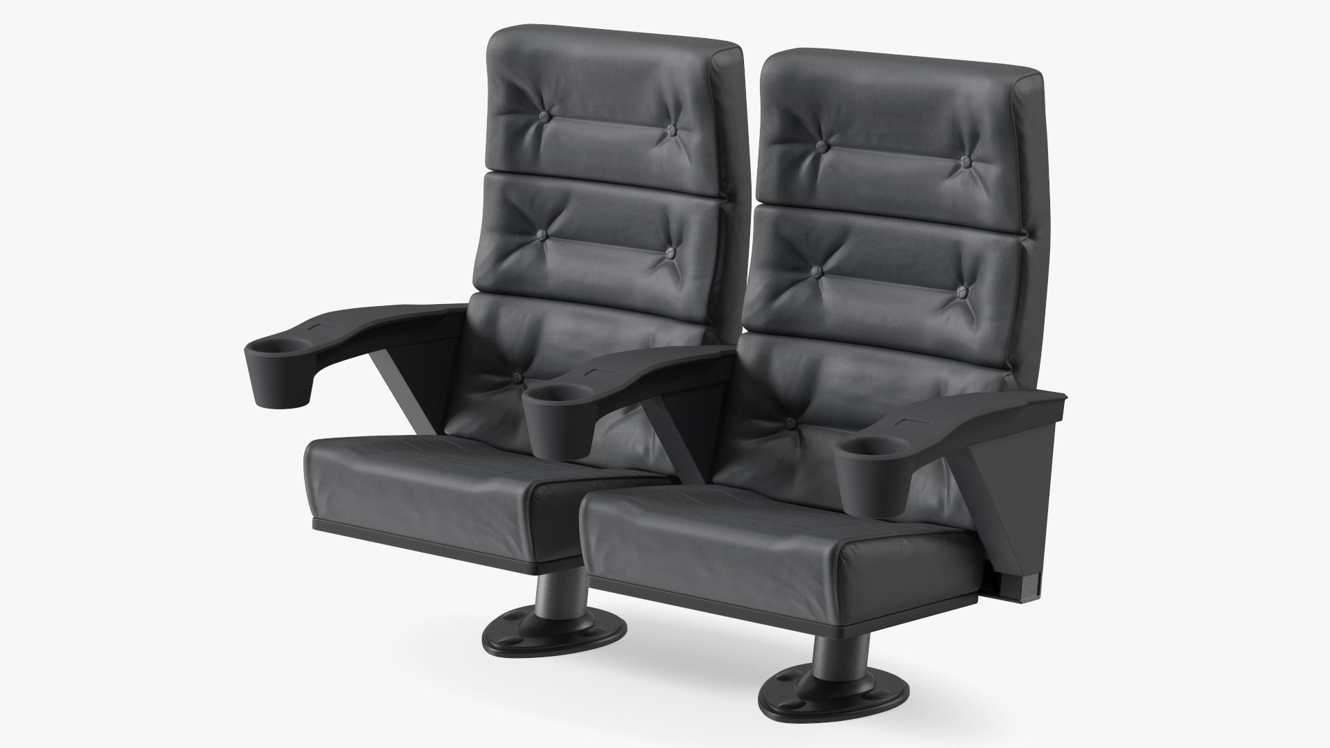 Phantom P40 Leather Cinema Chairs for Two Places 3D model preview