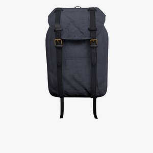 blue rucksack bag 3D