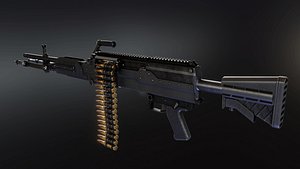 Lightweight Medium Machine Gun 3D model