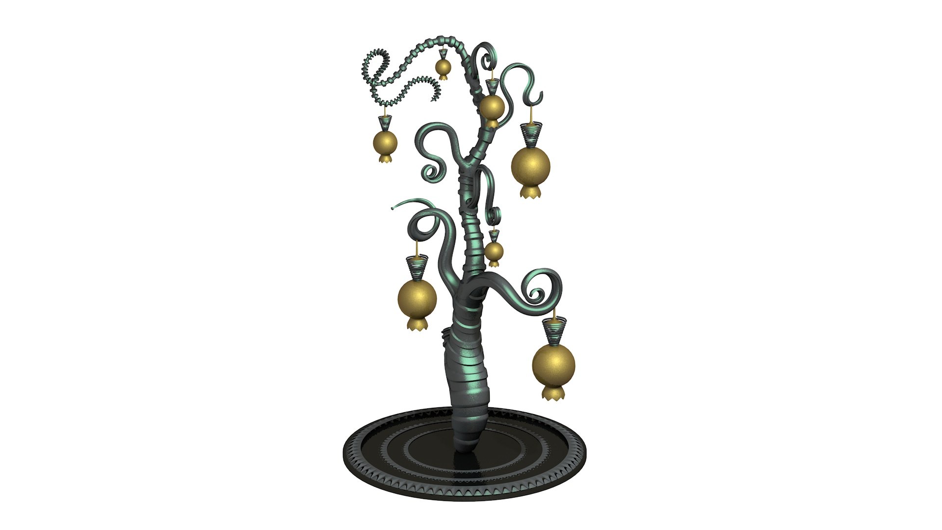 modelo 3d Árbol de la abundancia de cuento de hadas - TurboSquid 2297350