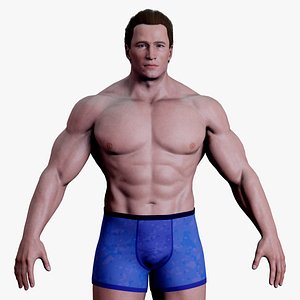 3D Bodybuilder 01 model
