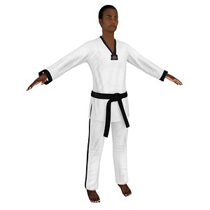 female taekwondo woman model