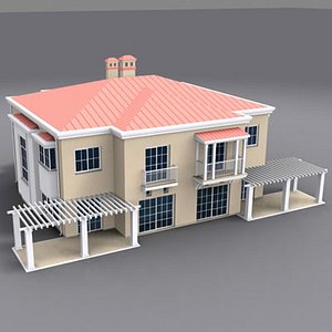 exterior building house 3d model