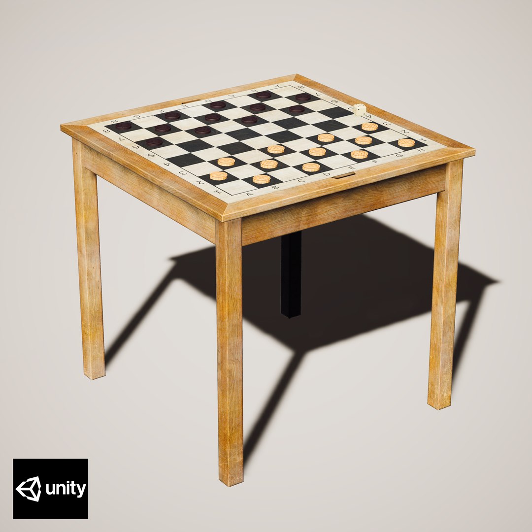 Chess Table Model - TurboSquid 2383139