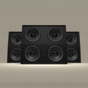 3d leather concert speaker model