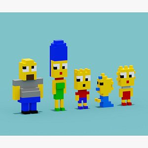 3D Voxel Simpsons