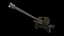 Model 3D Low Poly PBR gotowy do gry War Ball