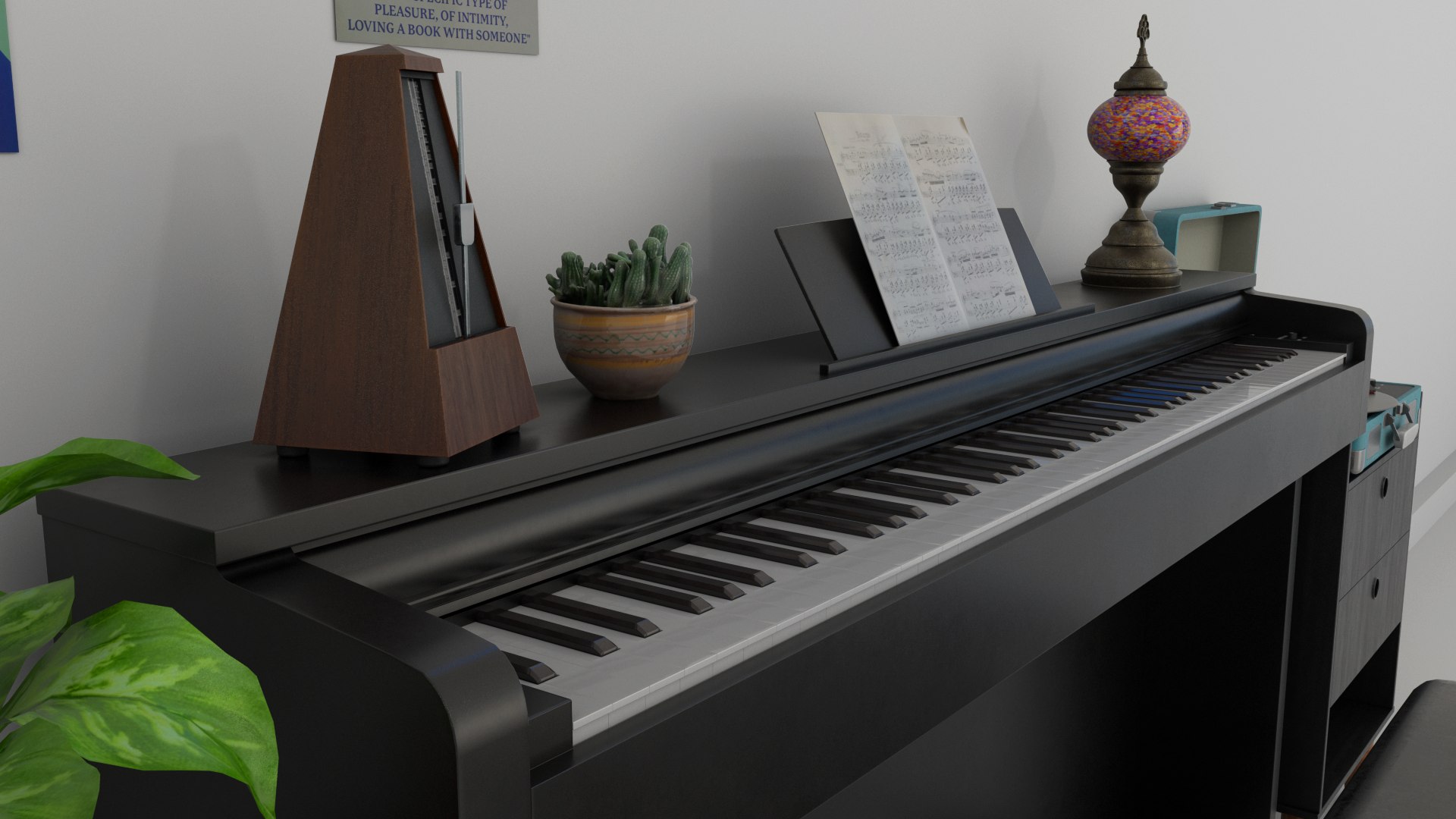 3D Rigged Piano Scene - TurboSquid 2294425
